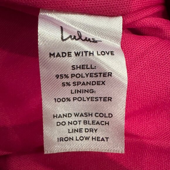 LULUS WOMENS PINK DRESS PANTS LARGE ZIP CLOSURE - Picture 9 of 9